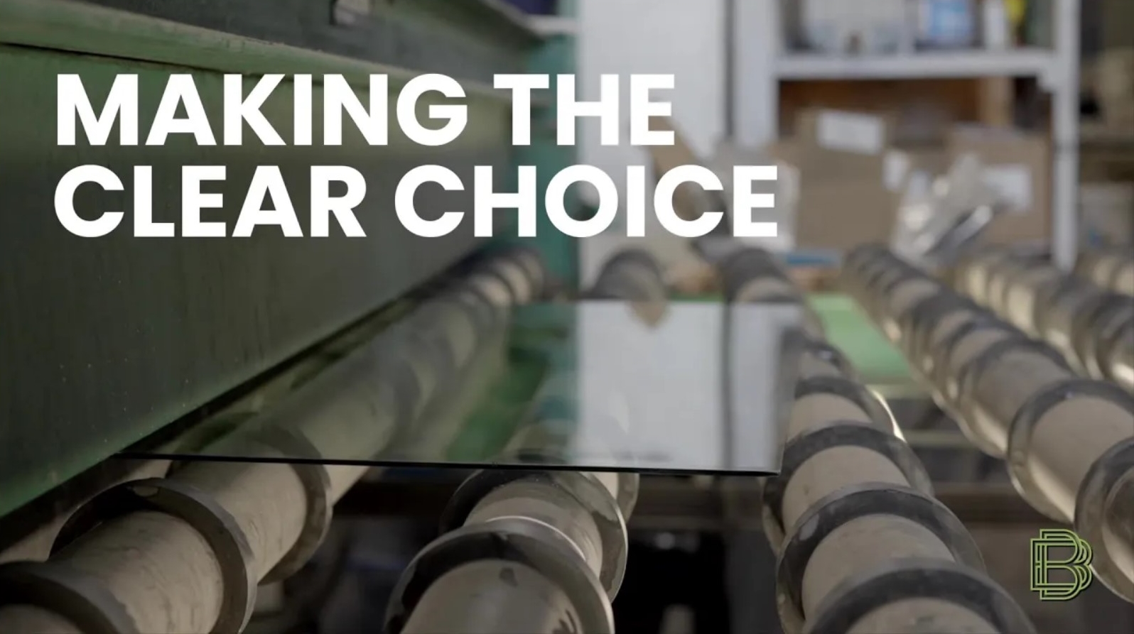 video image "making the clear choice" title card