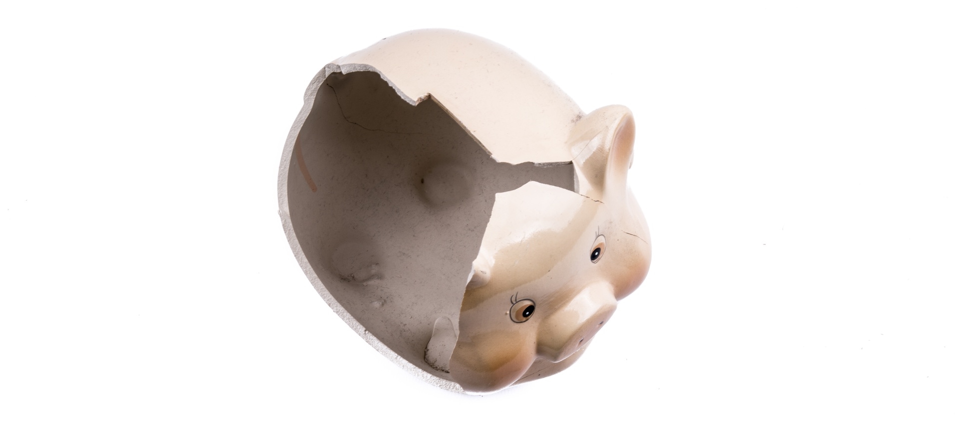 Image of a broken piggy bank