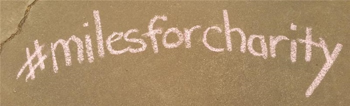 #milesforcharity in chalk