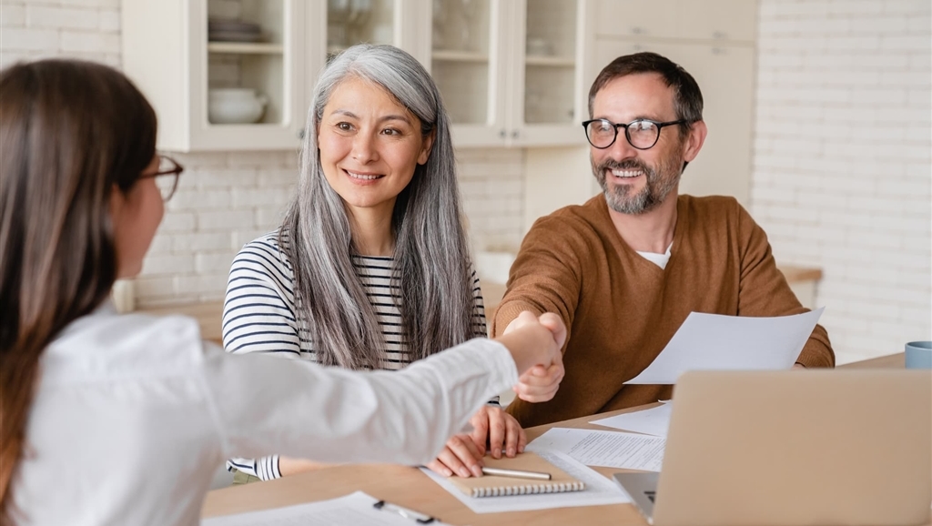 couple meeting with financial planner