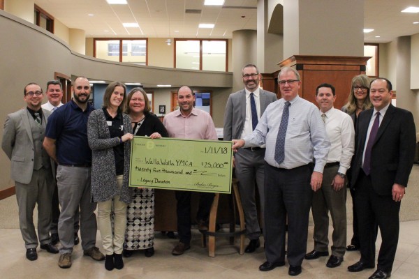 YMCA receives giant check