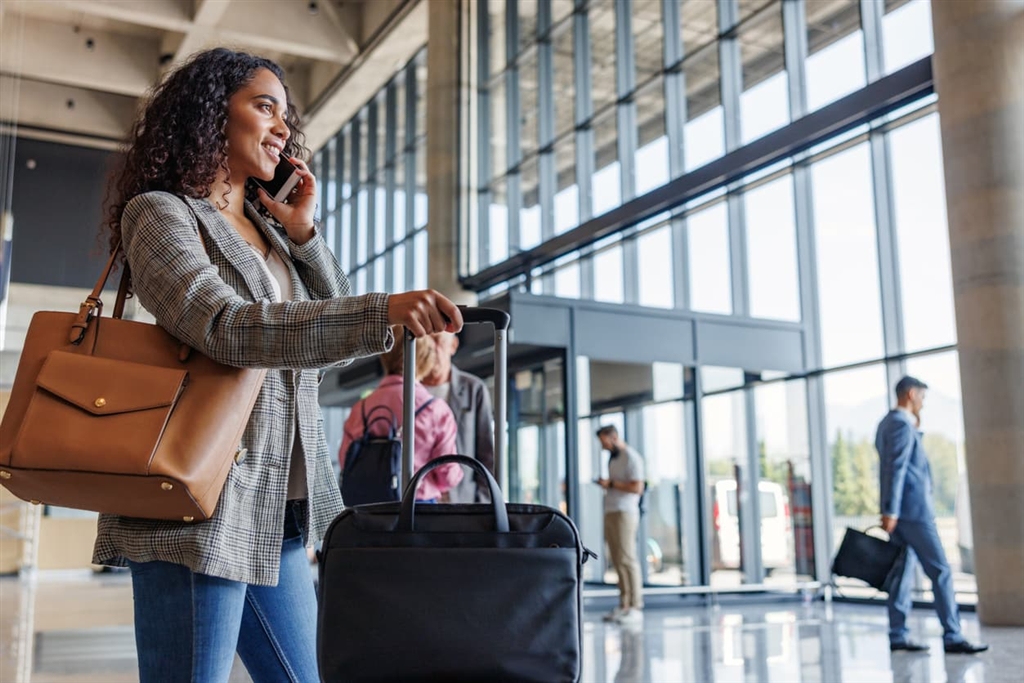 Woman in airport