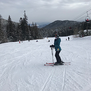 Karina Skiing