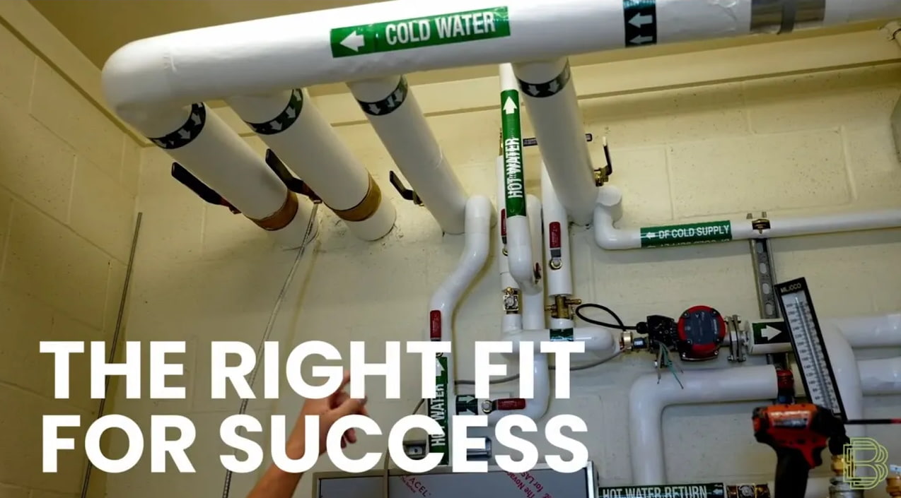 video image "The Right Fit For Success" title card