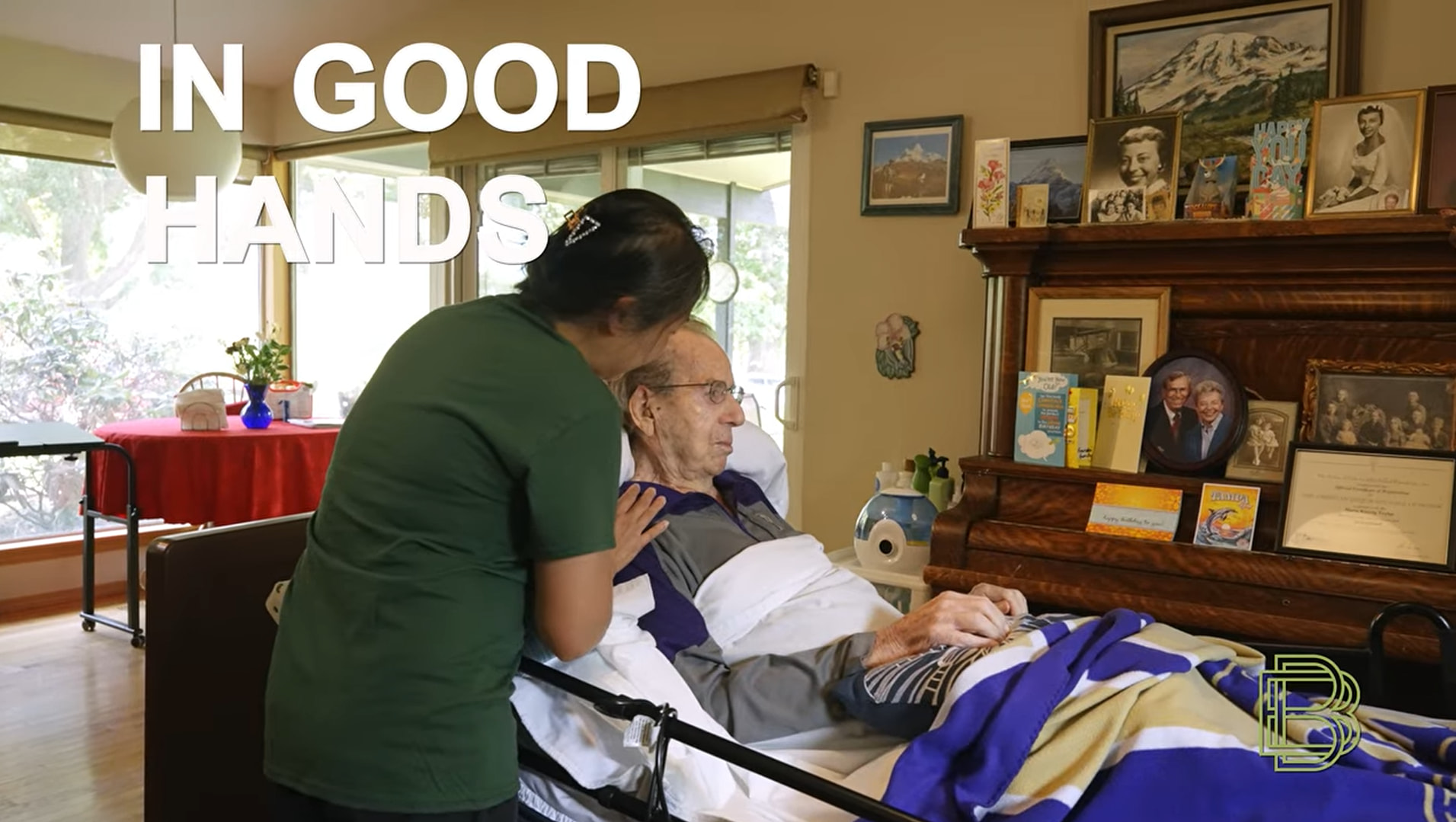 video image "Home Instead" title card