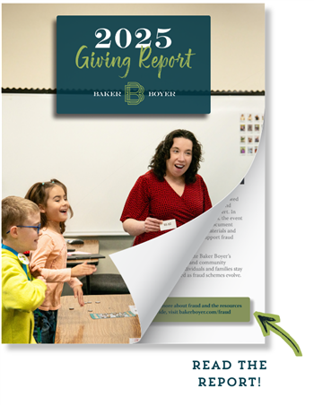 2025 Giving Report cover