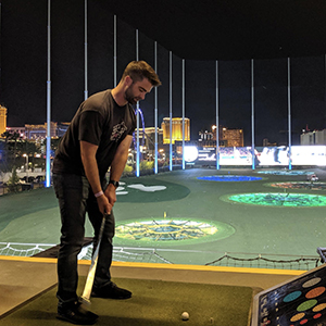 Brian at Top Golf