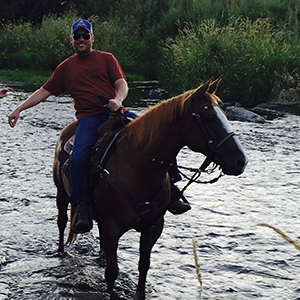 John on a horse