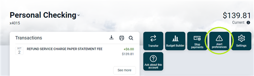 Account Alert screenshot 2