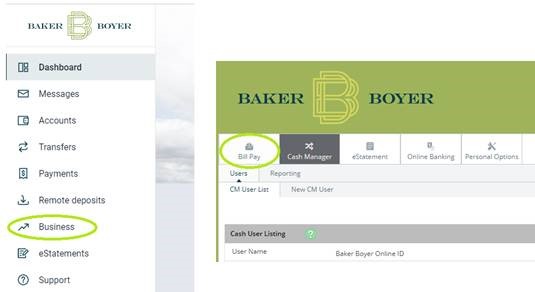 Business Payments screenshot