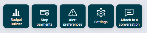 List of buttons