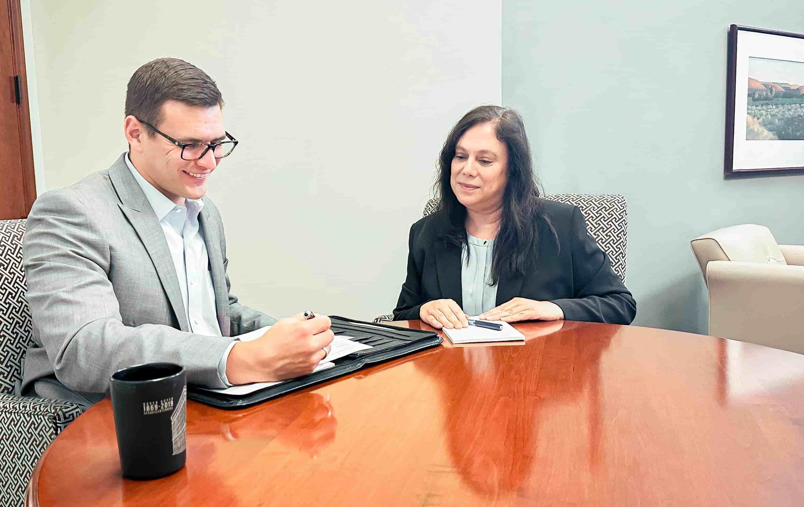 Wealth Advisors in meeting room