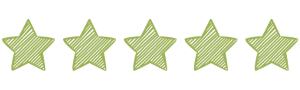5 green stars